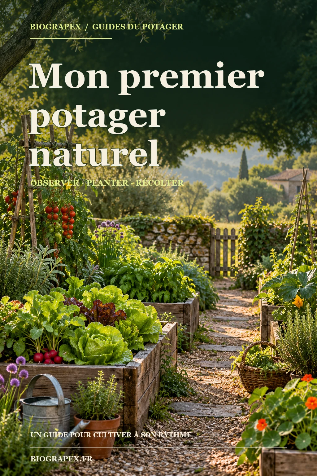 Couverture illustrée de l’ebook Mon premier potager naturel