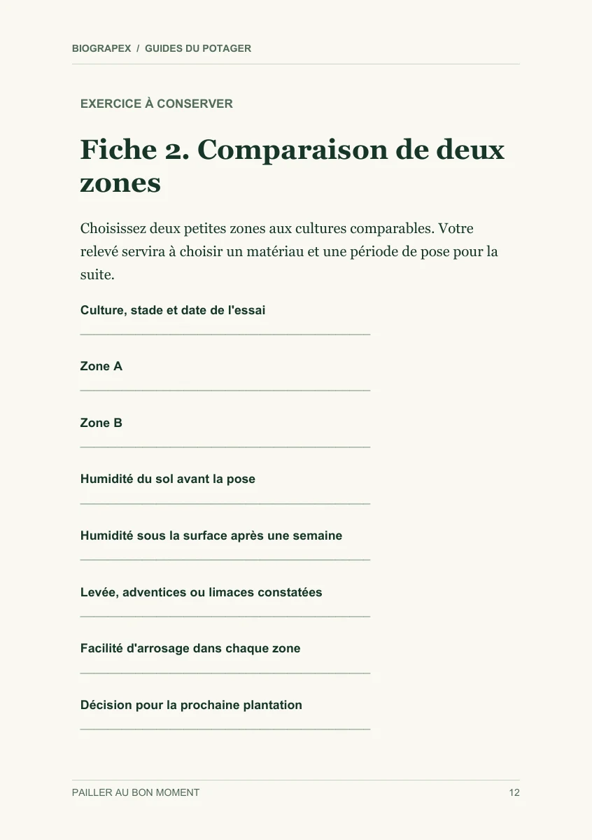 Fiche pratique du guide Pailler au bon moment