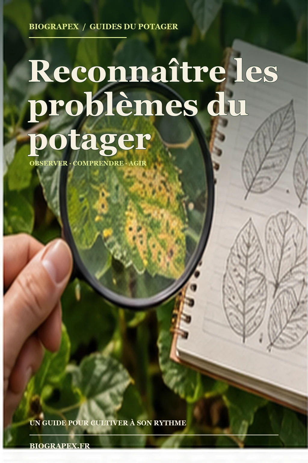 Couverture illustrée de l’ebook Reconnaître les problèmes du potager
